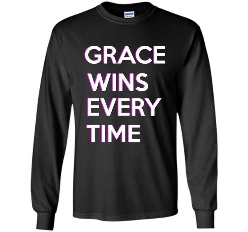 Grace wins every time Long Sleeve Gildan