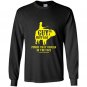 Guy on a buffalo punch that cougar in the face Long Sleeve Gildan
