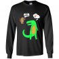 Hey buddy dinosaur lunch Long Sleeve Gildan