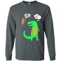 Hey buddy dinosaur lunch Long Sleeve Gildan