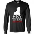 Hey there demons heather Long Sleeve Gildan