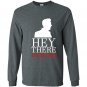 Hey there demons heather Long Sleeve Gildan