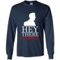 Hey there demons heather Long Sleeve Gildan