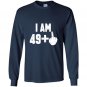 I am 49 middle finger funny 50th birthday Long Sleeve Gildan