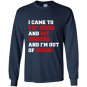 I came to eat seeds and hit dingers baseball gifts Long Sleeve Gildan