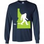 Idaho state bigfoot hunter Long Sleeve Gildan
