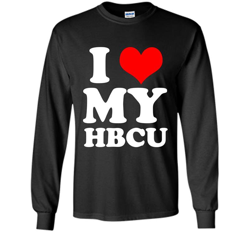 I heart love my hbcu pride education Long Sleeve Gildan