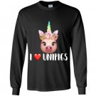 I love unipigs funny unicorn pig lover Long Sleeve Gildan