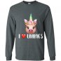 I love unipigs funny unicorn pig lover Long Sleeve Gildan