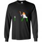 Indian cricketer batsman wicket cricket match gift Long Sleeve Gildan