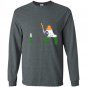 Indian cricketer batsman wicket cricket match gift Long Sleeve Gildan