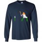 Indian cricketer batsman wicket cricket match gift Long Sleeve Gildan
