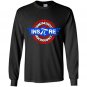 Inspire pi superhero shield math teacher geek nerd Long Sleeve Gildan