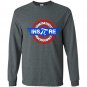 Inspire pi superhero shield math teacher geek nerd Long Sleeve Gildan