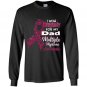 I wear burgundy for my dad multiple myeloma awareness Long Sleeve Gildan