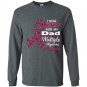 I wear burgundy for my dad multiple myeloma awareness Long Sleeve Gildan