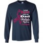 I wear burgundy for my dad multiple myeloma awareness Long Sleeve Gildan