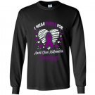 I wear purple for arnold chiari malformation awareness Long Sleeve Gildan