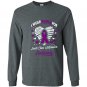 I wear purple for arnold chiari malformation awareness Long Sleeve Gildan