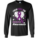 I wear purple for rett syndrome awareness Long Sleeve Gildan
