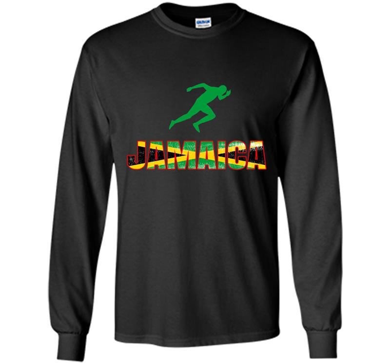 Jamaica runners running tee Long Sleeve Gildan