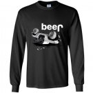 Jeep beer 4x4 wrecked funny Long Sleeve Gildan