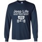 Jeep life money parts repeat Long Sleeve Gildan