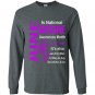 June is migraine awareness month Long Sleeve Gildan