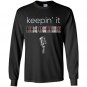 Keepin it brockmire funny plaid baseball Long Sleeve Gildan