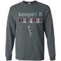 Keepin it brockmire funny plaid baseball Long Sleeve Gildan