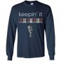 Keepin it brockmire funny plaid baseball Long Sleeve Gildan