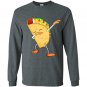 Kids dabbing taco mexican Long Sleeve Gildan