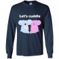 Lets cuddle cute koala Long Sleeve Gildan