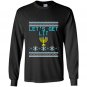 Lets get lit funny hanukkah sweater menorah Long Sleeve Gildan