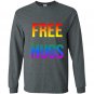 Lgbt gay pride free hugs rainbow Long Sleeve Gildan