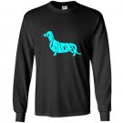 Low rider wiener dog daschund Long Sleeve Gildan