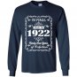 Made in 1922 95th birthday gift Long Sleeve Gildan