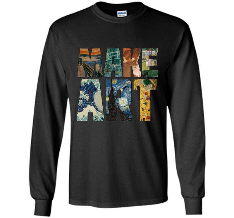 Make art funny artist artistic humor painting cool Long Sleeve Gildan