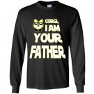 Fathers day corgi i am your father Long Sleeve Gildan