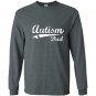 Mens autism dad autism awareness gift Long Sleeve Gildan