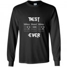 Mens best dad ever guitar funny guitarist musician tee Long Sleeve Gildan