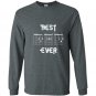 Mens best dad ever guitar funny guitarist musician tee Long Sleeve Gildan