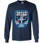 Mens coast guard proud uncle Long Sleeve Gildan