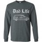 Mens dad life minivan funny gangsta Long Sleeve Gildan