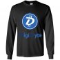 Mens digibyte heather Long Sleeve Gildan