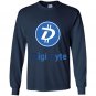 Mens digibyte heather Long Sleeve Gildan