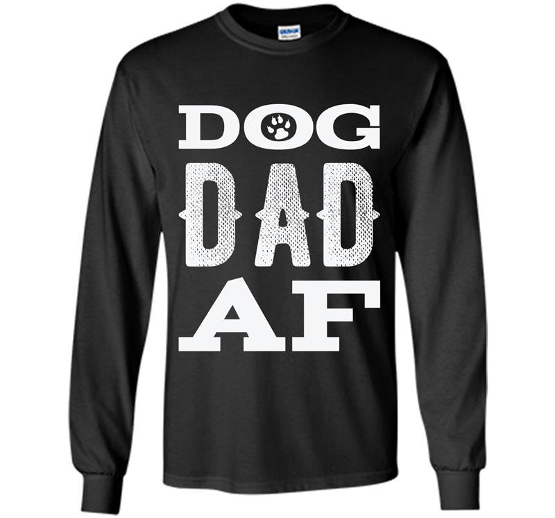 Mens dog dad af Long Sleeve Gildan