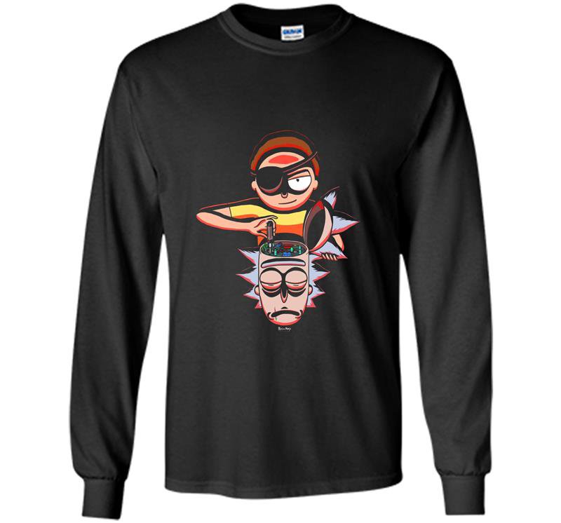 Mens evil morty Long Sleeve Gildan