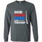 Mens god guns beer and trump 2nd amendment 4th of july Long Sleeve Gildan
