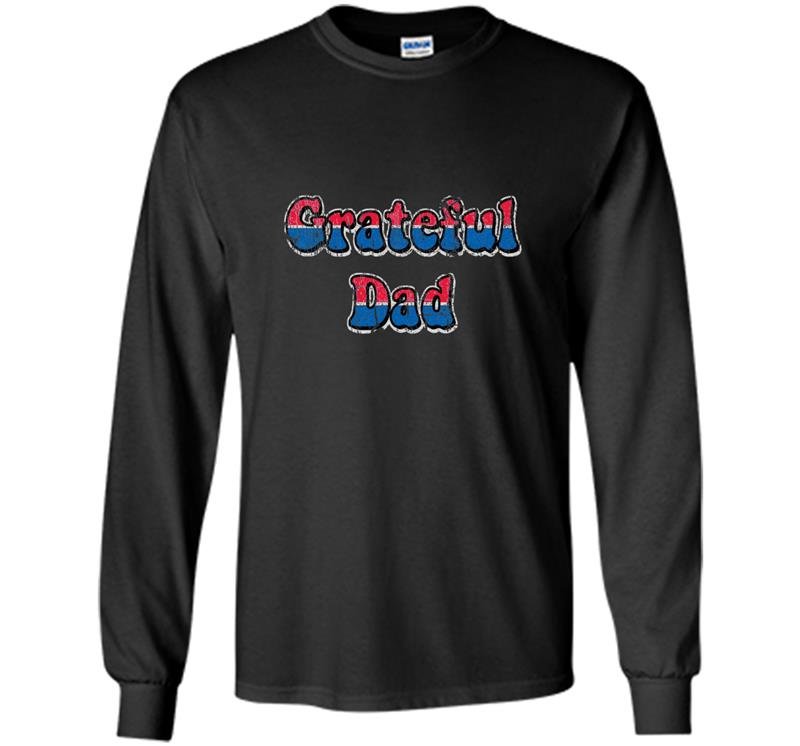 Mens grateful dad tee Long Sleeve Gildan